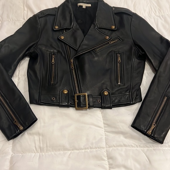 Rebecca Minkoff Blk. Leather Jacket Sz. XS - Picture 5 of 7